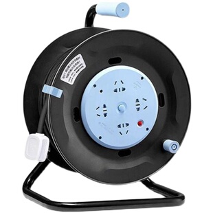 公牛线盘804D大功率电缆线卷线盘30米50m滚轮绕线轴16A拖线盘插座