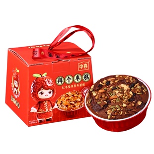 红枣坚果枣糕礼盒新年送礼中式糕点春节拜年走亲戚送老人代餐蛋糕