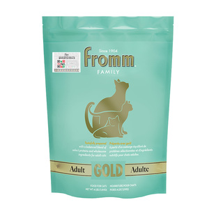 【官方旗舰店】福摩FROMM金装系列鲜鸡肉配方易消化成猫粮4.5KG