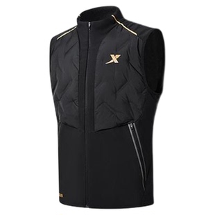 特步国人竞速轻薄羽绒马甲冬季保暖专业户外跑步服男976429290436