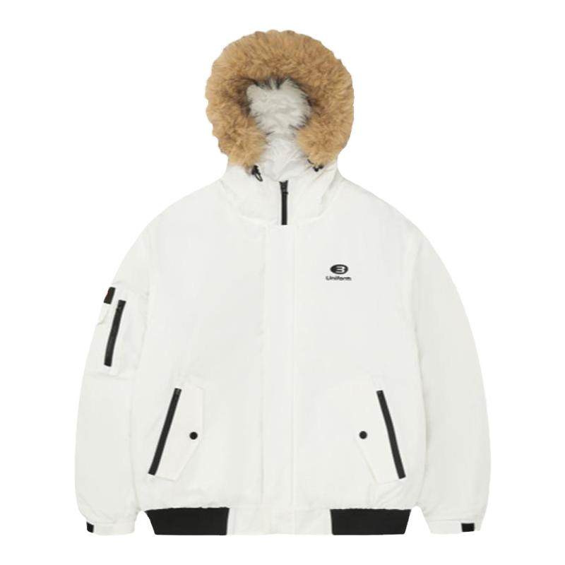 RASS短款连帽派克棉服 冬季棉衣