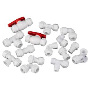 大流量1216铝塑管接头4分pom管件太阳能管热水器塑料弯头直接三通