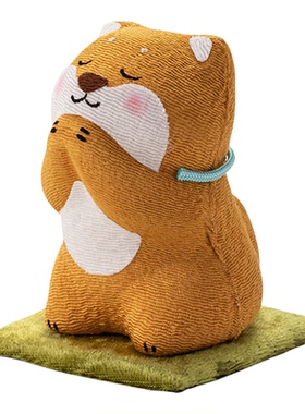 日本进口龙虎堂祈福陶瓷摆件