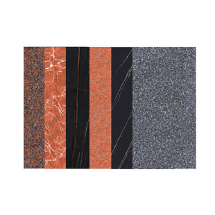 红麻石深黑色一体釉别墅台阶楼梯踏步通体瓷砖定制佛山防污易清洁