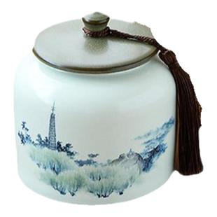 复古木盒陶瓷茶叶礼盒藤编布包空茶盒通用普洱古树茶红茶绿茶定制