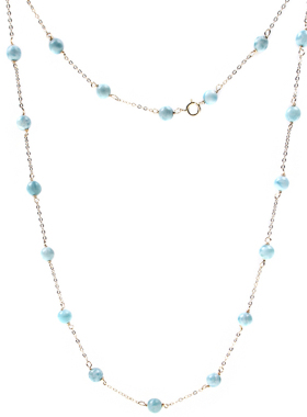 kream原创包金金拼接海纹石项链