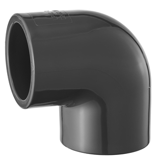 戎生UPVC美标90度弯头SCH80化工PVC管接头配件直角内插给水弯管