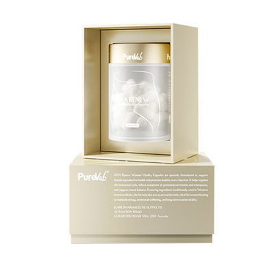 澳大利亚PureVab春娇瓶 卵巢保养花期赋活胶囊30粒/瓶