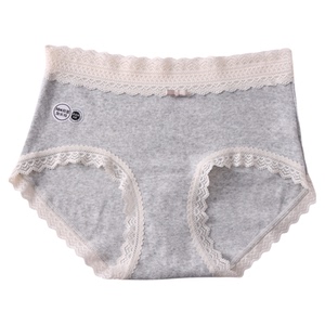 都市丽人内裤女纯棉抗菌裆2025新款中腰无痕透气蕾丝边女士三角裤