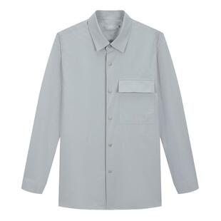 ZIOZIA九牧王旗下男装春季休闲通勤单排扣翻领夹克外套ZJJC1K11C