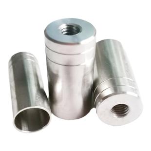 不锈钢抄网杆接头配件鱼竿改抄网304材质8mm螺丝接头改装抄网配件