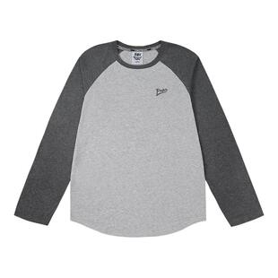 TOMATOPAPA原创美式风拼色插肩长袖T恤男秋季圆领运动健身套头衣