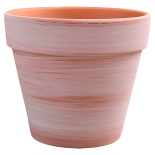 大号红陶盆透气白陶花盆罗马盆复古盆陶土花盆带托盘多肉绿植盆栽