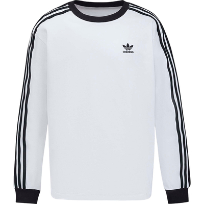 Adidas/阿迪达斯正品三叶草儿童休闲经典宽松三条纹运动T恤KW1186