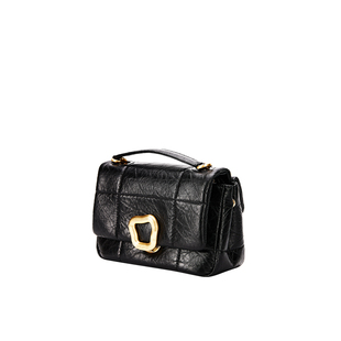 Songmont山下有松小号巧克力包系列牛皮斜挎链条软手机包小方包