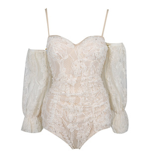 温泉泳衣女超仙范性感遮肚显瘦 ins风保守游泳衣2025新款连体泳装