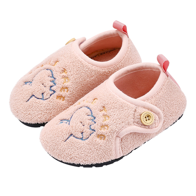 女宝宝鞋子冬加厚加绒冬鞋室内软底婴幼儿1一3岁2儿童学步鞋棉鞋
