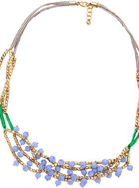 欧美百搭饰品森系花朵锁骨链