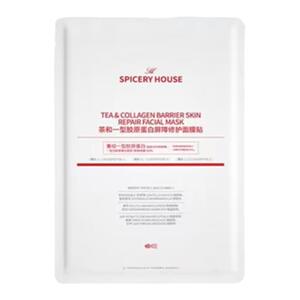 【新品】芳香世家茶和一型胶原蛋白屏障修护面膜贴补水5片/盒
