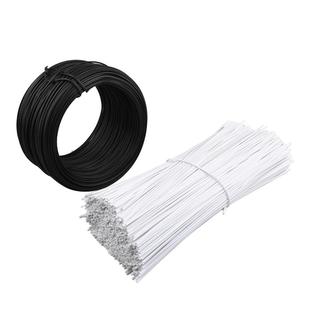 电镀锌包塑细铁丝光缆通信绑扎带园艺扎条绑藤枝架的塑料绑丝扎丝