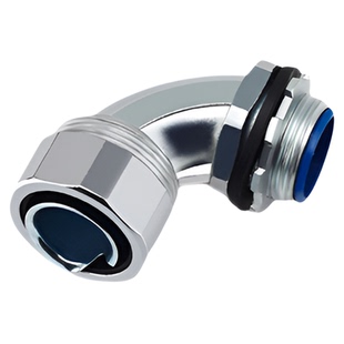 包塑金属软管接头DWJ45/90度直角弯头 Y/T型三通四通自固钢管接头