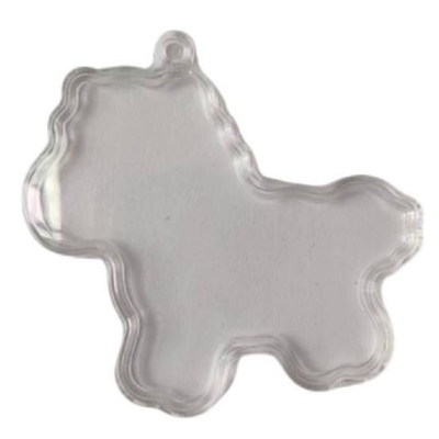 优质透明亚克力塑料外壳黄金马上有钱金箔马年钥匙扣送闺蜜包包