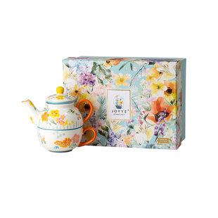 JOYYE卓艺釉下手绘单人下午茶茶具套装陶瓷茶杯女士一壶一杯送礼