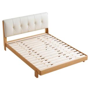 林氏儿童床实木男孩女孩卧室床1米5单人床真皮公主床2025新款木业