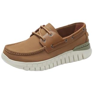 莱尔斯丹新款时尚复古休闲低帮舒适帆船鞋男鞋5MM74603