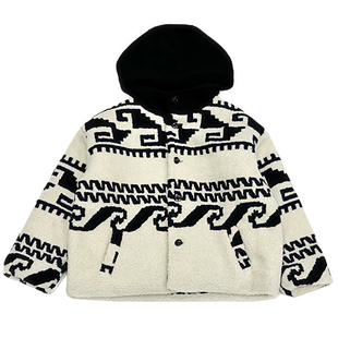 男童冬季保暖夹棉羊羔绒连帽棉服外套 儿童帅气日系宽松保暖棉衣