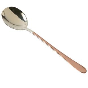 川岛屋304不锈钢勺子高颜值家用韩式拌饭吃饭勺长柄汤匙汤勺餐勺