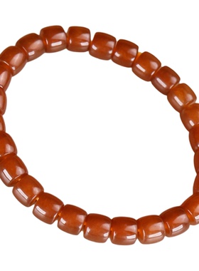 和田玉糖玉苹果珠小手链