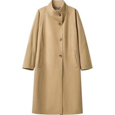 播商场同款高智感长款风衣女25春季新款英伦风宽松外套BDS1FD1539