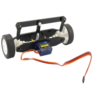 转向前桥ZX2(舵机型) 小车模型 转向系统 手工材料 前轮转向总成