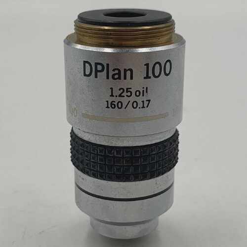 Olympus DPlan 100 1.25 Oil 160/0.17 Lens Used