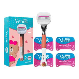 吉列脱毛刀女剃毛刀腋下私处除毛刮毛手动进口VENUS五层刀片私密