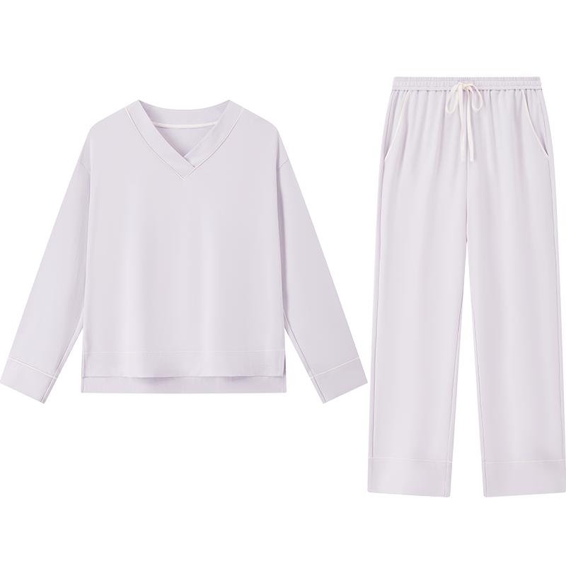 音儿纯棉睡衣女针织棉家居服套装