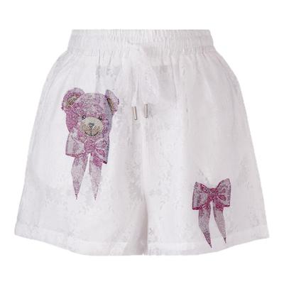 烫钻工艺休闲时尚百搭短裤