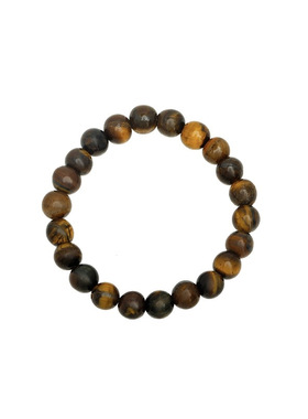 碎银子虎眼石拼接串珠手串女秋冬款小众复古手饰学生情侣个性手链