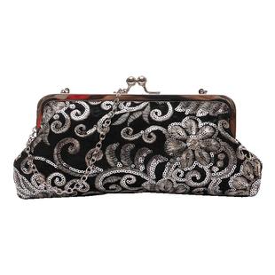 2025新款复古丝绒旗袍包包女小包宴会包晚宴包刺绣珠片手包礼服包