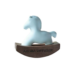 马年2026年新款空调出风口黑胡桃木马扩香摆件文创送礼汽车载香薰