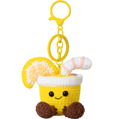 手工钩织田栩宁柠檬水挂件成品