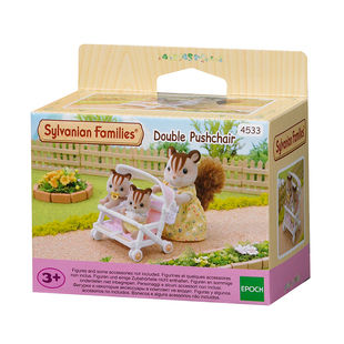 Sylvanian Families森贝儿家族双人婴儿车宝宝推车过家家玩具