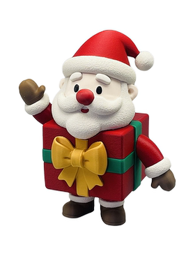 穿戴礼盒圣诞老人桌面创意装饰摆件圣诞节家居工艺品卡通礼品礼物