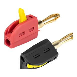 新型免焊快接4mm大电流32A香蕉插头镀金灯笼头电力测试仪器插头