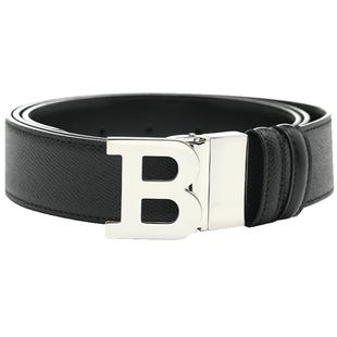 【自营】BALLY/巴利男士B字板扣商务旋转带头双面使用腰带皮带