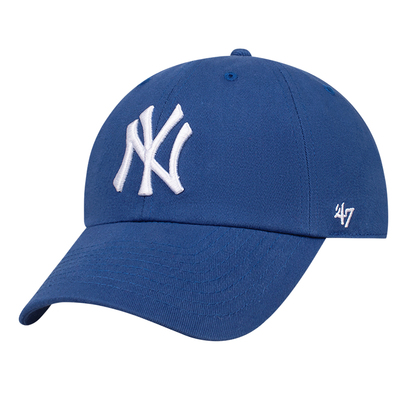 47brand软顶蓝色mlb帽子la小标