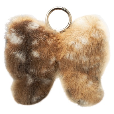 Moussy鹿纹蝴蝶结挂件