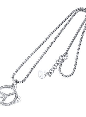 PEACE&CAT项链原创18K镀金男女潮