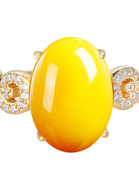 戒指空托女S925纯银戒托绿松石